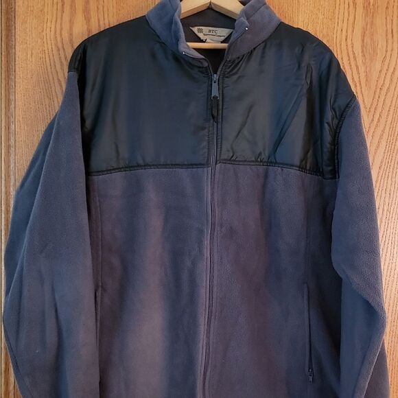BTC Sportswear Co Blue Fleece Jacket Mens Sz 2XL - Picture 1 of 3